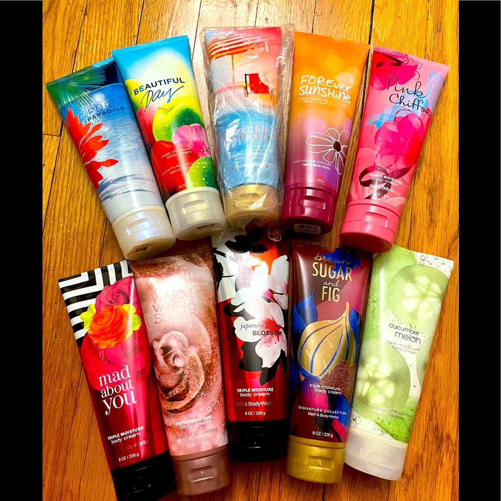 Bath and Body Works Body Cream Bundle New
